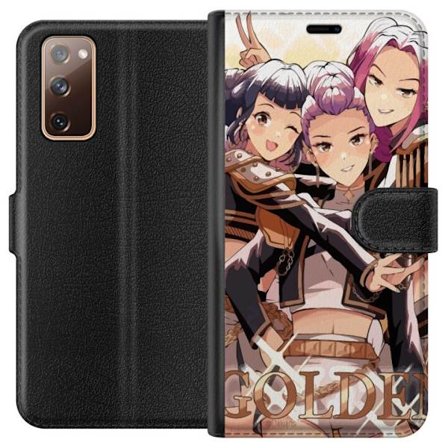 Kompatibelt Plånboksfodral till Samsung Samsung Galaxy S20 FE K-Pop Demon Hunters guld svart anime trio kpop e-sport inspirerad design kraftfull stil