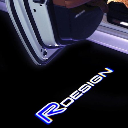 2 kpl Rdesign-logon tervetulovalot Volvo Xc90 Xc40 Xc60 S60 S80 V90 S90 V40 V60 Volvo-auton ovivalo Volvo Led -kohteliaisuusvalo