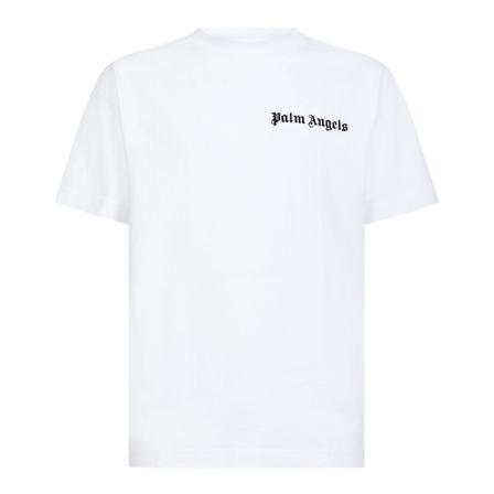 Palm Angels, Men& Clothing T-Shirts ; Polos Pmaa 070F22Jer 006 Biały, Mężczyzna, Rozmiar: L