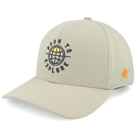 SQRTN - Beige adjustable Keps - Explore 120 Cap Soft Green Adjustable @ Hatstore