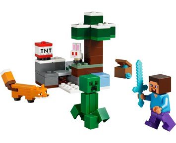 LEGO Minecraft Steves taigaäventyr 21583