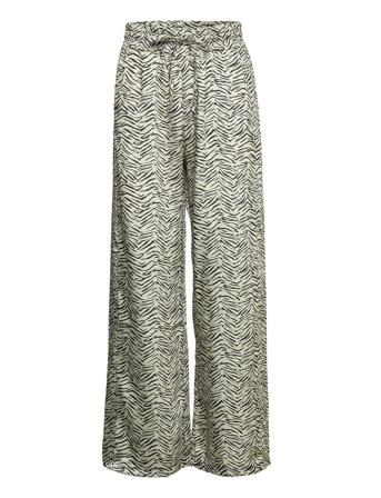 Lise Satin Aop Pants Patterned Noella