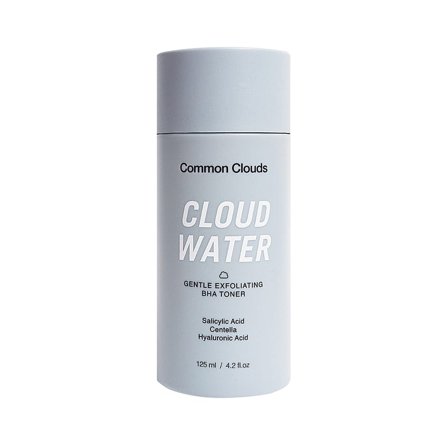 Common Clouds Cloud Water Gentle Exfoliating BHA Toner 125 ml, Skincare, Renseprodukter, Skintonic