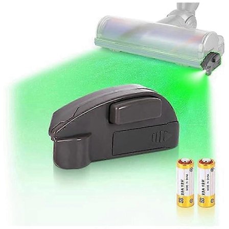 Pölyntunnistusvalo imurille LED-valo lisäosa, vihreä LED-valo imurin suulakkeelle