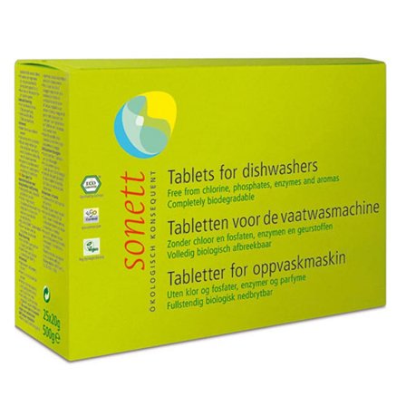 Sonett Opvaskemaskinetabletter 25x20 g, Tøj & Bolig, Husholdning, Rengøring