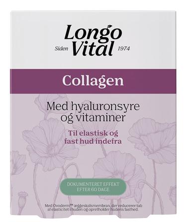 Longo Vital Collagen med hyaluronsyre og vitaminer 30 stk., Helse & Madvarer, Kollagen, Kollagenpiller