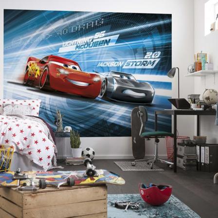 Komar Fototapet Cars Simulation 184x254 Cm Röd Röd