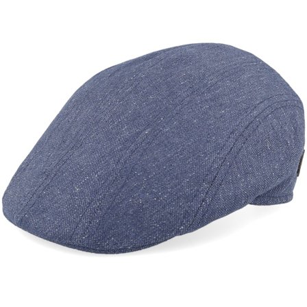 MJM Hats - Blau Flatcap Cap - Maddy 51 Silk Blue Flat Cap @ Hatstore