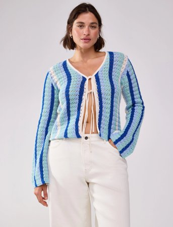 Lindex Cardigan Celine - Blue - XS