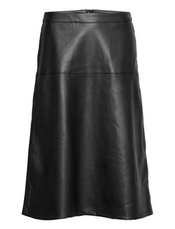 Skirts Woven Knälång Kjol Svart Esprit Casual