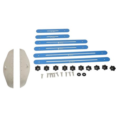 Trappetrinsmåler Skabelon Værktøj Justerbar Vinkel Trappejig og Måleværktøj til Skæring af Perfekte Trapper, Stødtrin, Hylder og Gipsplader