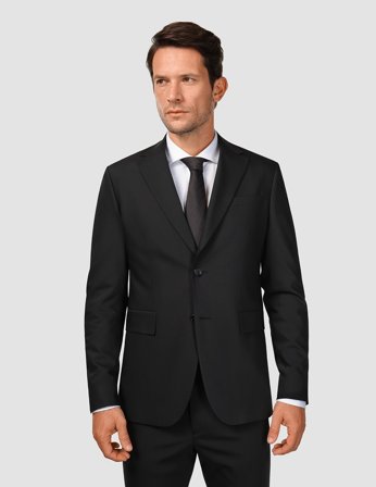 Shaping New Tomorrow - Tech Wool Blazer - Black - Slim Fit - Herr - Storlek L