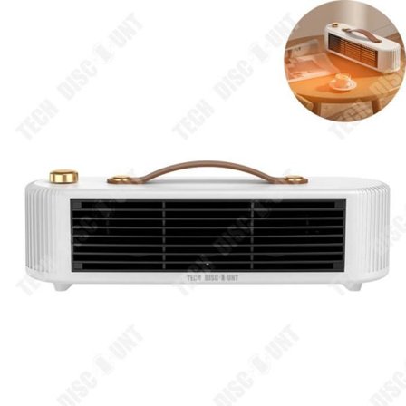 Toimistolämmitin - TD - Pieni retrolaite - 800W - Energiansäästö - Valkoinen