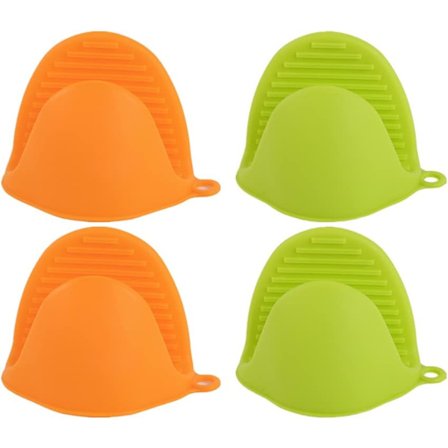 4-pack silikon mini ugnsvantar silikon grytunderlägg för kök