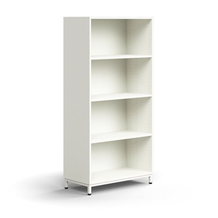 Bücherregal QBUS, 1636x800x400 mm, weiß