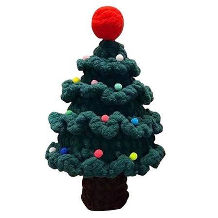 Joulukoriste, käsin neulottu koriste seinille, portaisiin, ikkunakoristeisiin, joulukoristeisiin