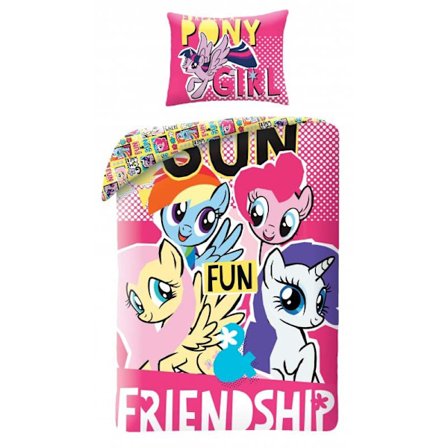 My Little Pony kul sängkläder 140×200 cm, 70×90 cm