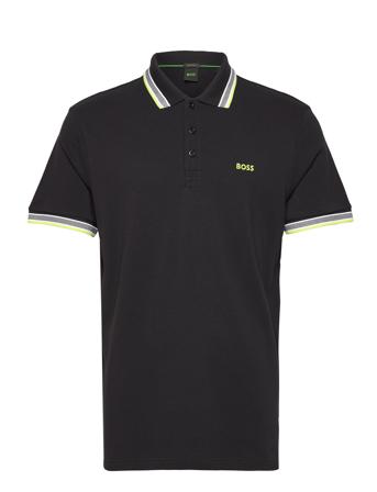 Paddy Polos Short-sleeved Svart BOSS*Betinget Tilbud
