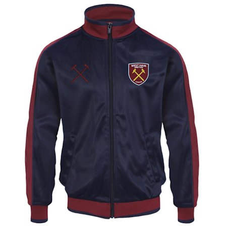 West Ham United FC Retro Träningsjacka för män L Marinblå