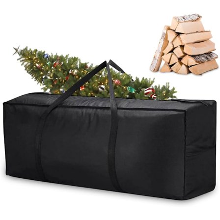 Kraftig oppbevaringspose for juletre, slitesterkt materiale for kunstige trær opptil 2,3 meter, forsterkede håndtak for enkel bæring, romslig 