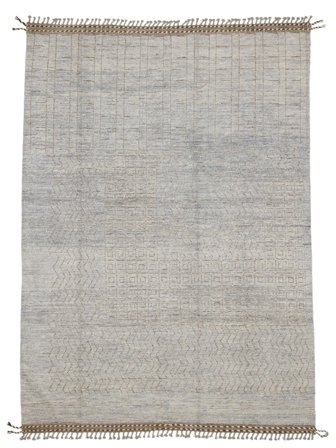 Hand Knotted Berber Style Rug 268X371 Wool Large