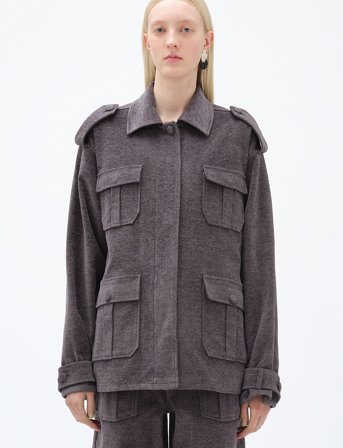 REMAIN Birger Christensen Work Wear Jacket - Grey - 42