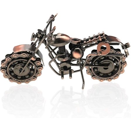 Handgjord Retro Vintage Metall Brons Ton Motorcykel Forma Mot