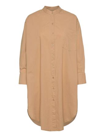 Believe Shirtdress Polvipituinen Mekko Beige Moshi Moshi Mind