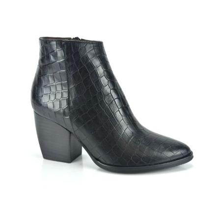 Wonders, Croco Botje DH 6cm Zwart, Dames, Maat:40 EU