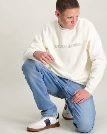 Björn Borg BORG ESSENTIAL 3 SWEATSHIRT Hvit Genser Gutt - Kids Brand Store