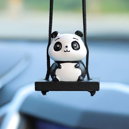 Panda Car Interiør Ornament Bil Bakspejl Pendant C C