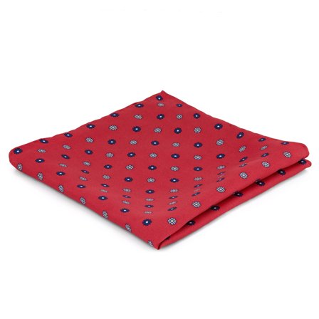 Pochette de costume rouge à motif floral pour hommes - Pochettes de costume à motifs