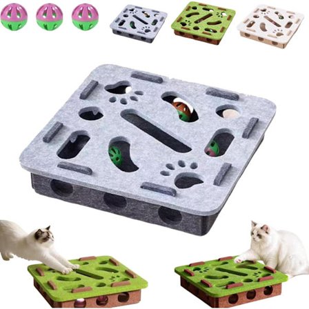 Aktivointilelu kissalle – Interaktiivinen kissanlelu labyrintillä ja raapimispinnalla