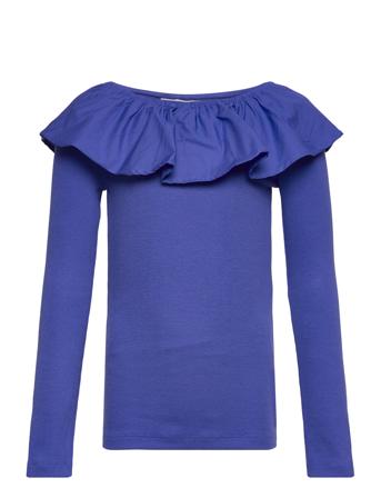 Renate T-shirts Long-sleeved T-shirts Blå Molo*Betinget Tilbud