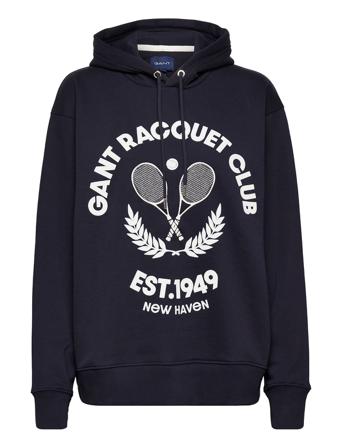 D.1 Racquet Club Sweat Hoodie Hoodie Navy GANT