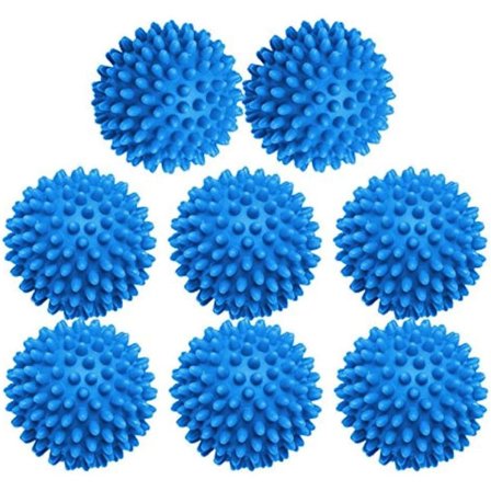Tørkeballer 8-pakning - Giftfrie gjenbrukbare tørkeballer