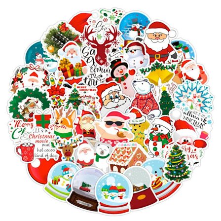 100x Klistermærker og Dekaler - Jul 2