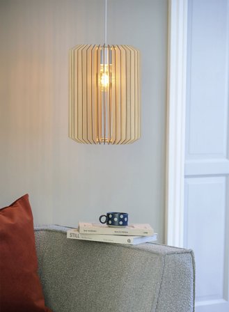 Asti taklampe Ø30 - natur