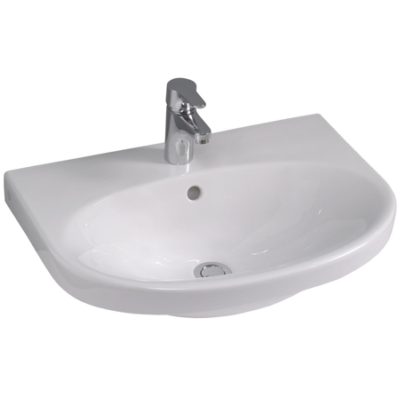 Gustavsberg Nautic 5560 Vaskeservant uten hull for blandebatteri, uten breddeavløp, Baderom