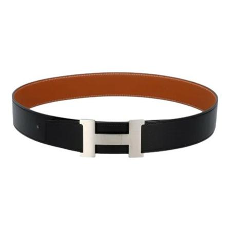 Hermès Vintage, Pre-owned Leather belts Zwart, Heren, Maat:ONE Size,leer