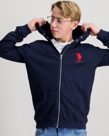 U.S. Polo Assn. Player 3 LB Zip Hoodie Sininen Hupparit/Hoodie Pojat - Kids Brand Store