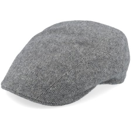 Stetson - Grå flatcap Keps - Ivy Cap Herringbone Grey Flat Cap @ Hatstore