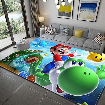 3D Tegneserie Super Mario Trykt Stue Soveværelse Tæppe Kravlemåtte Gulvmåtte 1 1 1 40X60cm_tfrf 1 40X60cm
