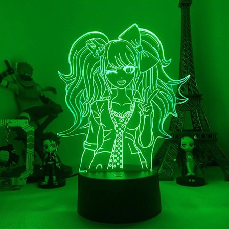 3D LED Nattlampa Danganronpa V3 Ibuki Mioda Monokuma(19)