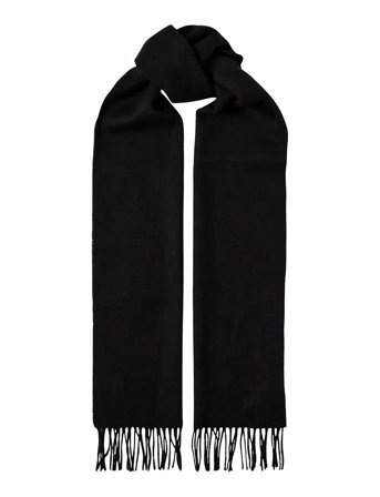 Slhtope Wool Scarf B Black Selected