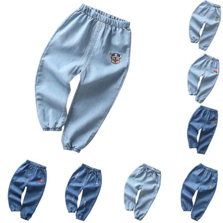 Pojkar Flickor Jeans Vår Sommar Denim Nionde Byxor Barn
