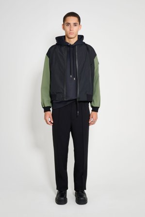Bredsand Zip Bomber Jacket Black