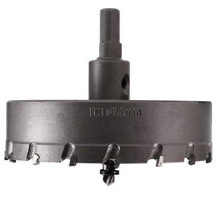 Reikäsaha 100mm Kovametalliseos Jatkettu Reikäsaha Metalli Rauta Puu