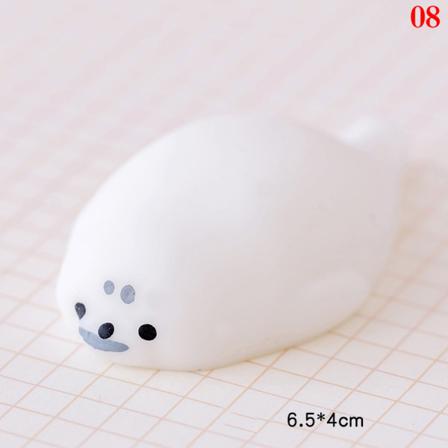 Kawaii Animal Soft Mochi Fidget Toys Antisensoriska Leksaker För Adu