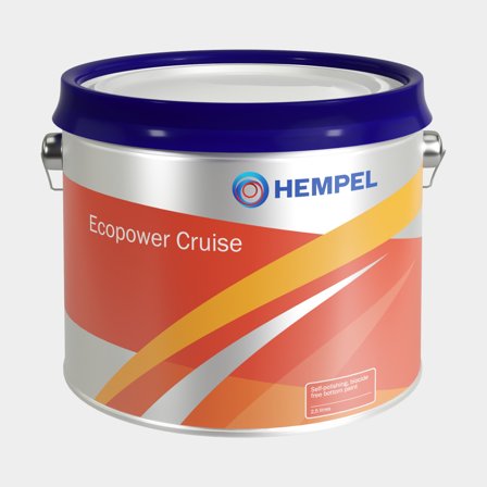 Antiincrustante autopolidor isento de biocidas Hempel Ecopower Cruise, 750 ml - Branco (10000)